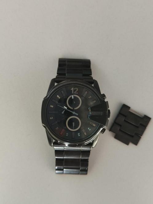 Diesel DZ4180, Sieraden, Tassen en Uiterlijk, Horloges | Heren, Zo goed als nieuw, Polshorloge, Overige merken, Staal, Staal, Ophalen of Verzenden