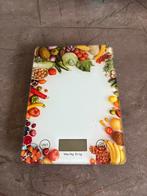Keukenweegschaal met fruitmotief, Minder dan 10 kg, Keukenweegschaal, Ophalen of Verzenden, Fijner dan 1 gram