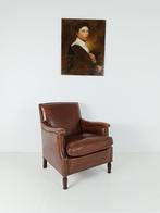 Klassieke dames Rundleren Arm Stoel, Ophalen