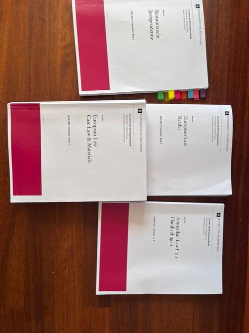 Uva rechten jaar twee rechten, Boeken, Studieboeken en Cursussen, Gelezen, WO, Alpha, Ophalen of Verzenden