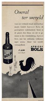 2 Originele advertenties APRICOT BOLS een likeur van klasse, Verzamelen, Verzenden, Zo goed als nieuw, Overige typen