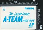 Sticker: Philips - The Laservision A-Team was here, Ophalen of Verzenden, Zo goed als nieuw, Bedrijf of Vereniging