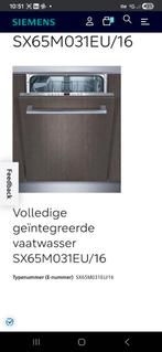 Siemens Inbouw Vaatwasser - Gebruikt, Ophalen, Gebruikt, Kort programma, Inbouw