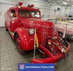 Volvo LV127 Fire Truck | 1946 | Route 66 Auctions, Auto's, Oldtimers, Overige carrosserieën, Zwart, Bedrijf, Handgeschakeld