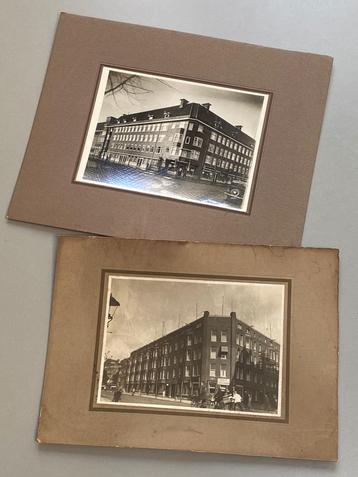 Twee foto’s uit de jaren 30 (Locatie Amsterdam??) 