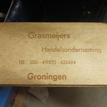 Sigarenkist van Grasmeijers Groningen.  beschikbaar voor biedingen