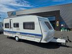 HOBBY 495 UL EXCELLENT ENKELE BEDDEN VOORTENT MOVER, Caravans en Kamperen, Caravans, Rondzit, Hobby, Bedrijf, Omvormbare zithoek