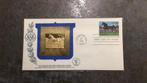 Quarter horse 22 KT  gouden postzegel first day 25 sept 1985, Ophalen, Na 1940