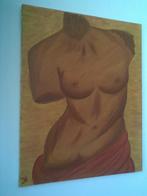 schilderij vrouwentorso, Ophalen, Zo goed als nieuw, Schilderij, Oorspronkelijke maker