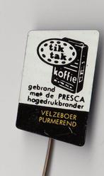 TikTak Koffie Velzeboer Purmerend speldje, Verzamelen, Gebruikt, Niet vindbaar, Niet vindbaar, Speldje of Pin