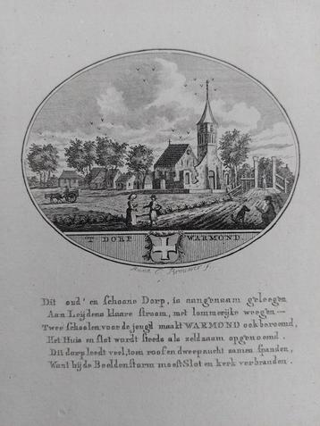 39 / Warmond Gravure 18e eeuw van Ollefen & Bakker beschikbaar voor biedingen