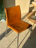 Set 6 Zanotta Lia chair (licht bruin lederen), Huis en Inrichting, Stoelen, Verzenden, Gebruikt, Bruin