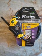 Masterlock Python *NIEUW* kabelslot 1.80 meter., Doe-het-zelf en Verbouw, Ophalen of Verzenden, Nieuw, Chroom, Slot