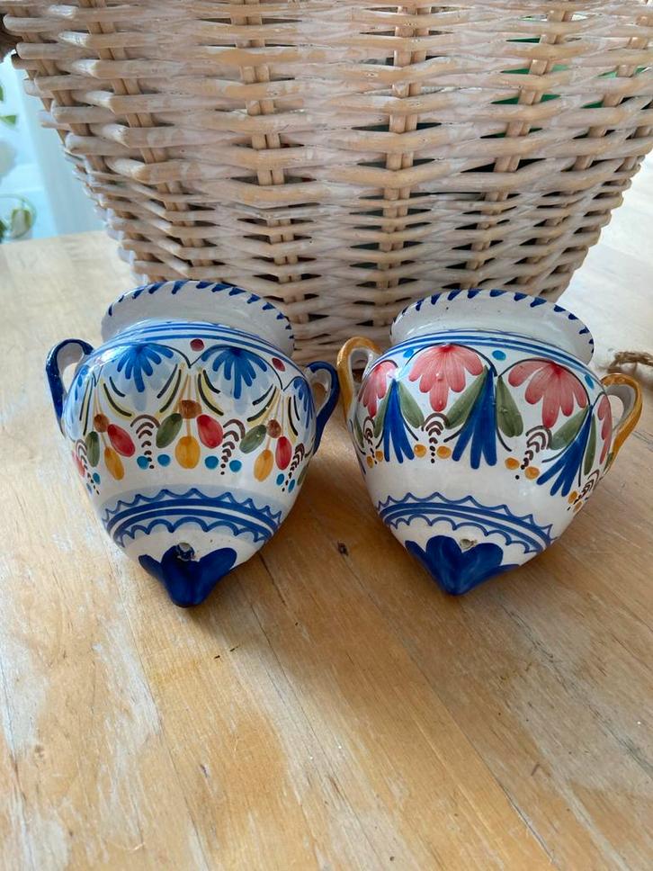 Griekse Stijl Keramiek Hangpotjes muur(2), Antiek en Kunst, Antiek | Keramiek en Aardewerk, Ophalen of Verzenden