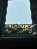 Glas in lood 2x, Doe-het-zelf en Verbouw, Glas en Ramen, Ophalen, Zo goed als nieuw, Glas in lood, Minder dan 80 cm