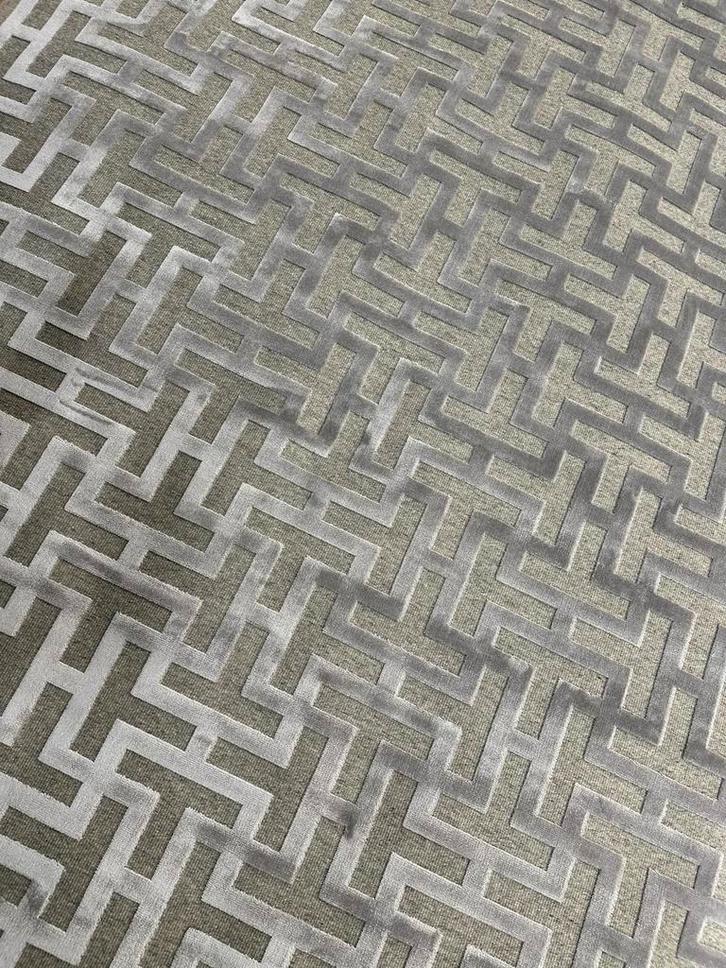 Brinker Vloerkleed Patroon Jacquard Zilver Grijs 200x300, Huis en Inrichting, Stoffering | Tapijten en Kleden, Nieuw, 200 cm of meer