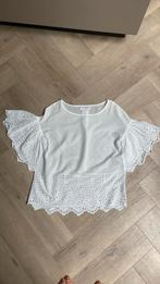 Witte braderie katoen blouse 40 julia june, Kleding | Dames, Tops, Maat 38/40 (M), Wit, Ophalen of Verzenden, Zo goed als nieuw