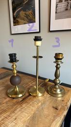 Vintage brass messing unieke tafellampen bubble lamp, Ophalen of Verzenden, Minder dan 50 cm