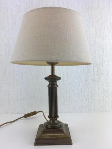  Vintage messing kolom tafellamp van ATV Grootebroek beschikbaar voor biedingen