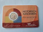 80 jaar eind WOII met 1/10de Gulden in Coicard 1941-P, Zilver, Ophalen of Verzenden, 10 cent, Koningin Wilhelmina