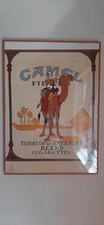Camel poster met Kuifje 70 × 50 cm, Ophalen, Rechthoekig Staand, Zo goed als nieuw, A1 t/m A3