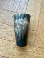 Mooie oude hoornen drinkbeker beker van hoorn, Antiek en Kunst, Ophalen of Verzenden