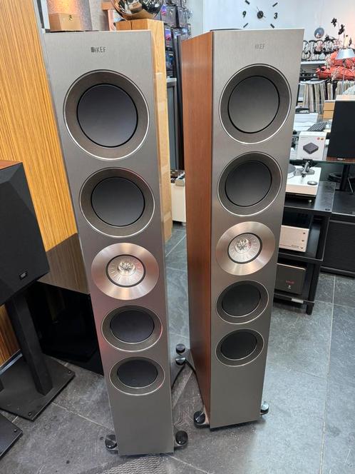 KEF Reference 5 luidsprekers (non Neta), Audio, Tv en Foto, Luidsprekers, Gebruikt, Front, Rear of Stereo speakers, 120 watt of meer