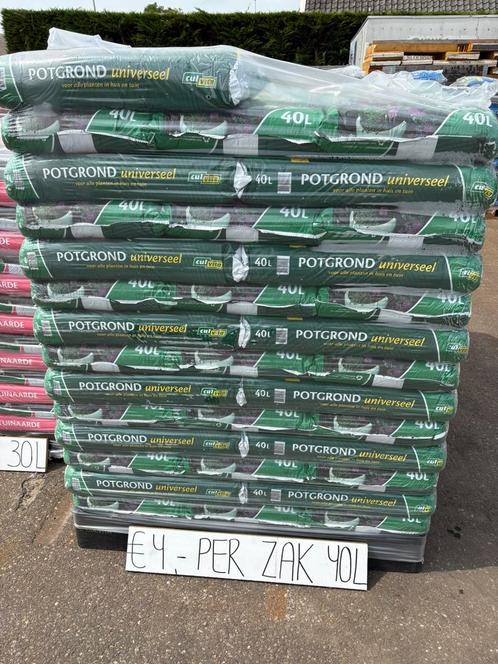 UITVERKOOP CULVITA POTGROND 40 LITER ZAKKEN, Tuin en Terras, Aarde en Mest, Potgrond, Ophalen