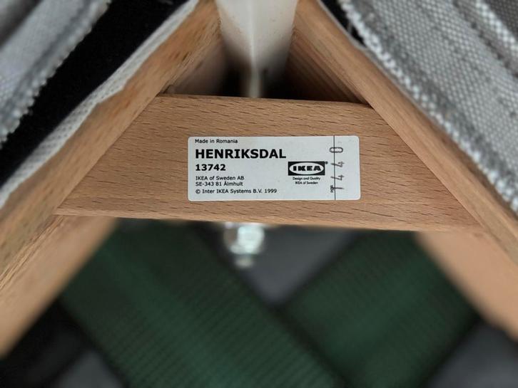 IKEA Henriksdal Stoelen - Set van 6, Huis en Inrichting, Stoelen, Gebruikt, Twee, Hout, Grijs, Ophalen