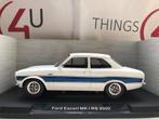 MCG 1:18 Ford Escort MK I RS wit nieuw in verpakking, Ophalen of Verzenden, Nieuw, Auto, Overige merken