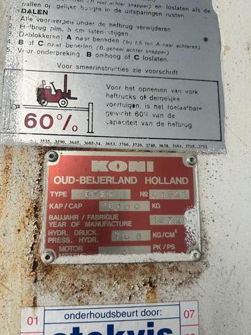 Koni Hefbrug - Type 3590 beschikbaar voor biedingen