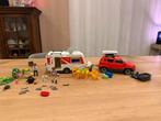 Playmobil caravan en auto, Ophalen of Verzenden, Gebruikt