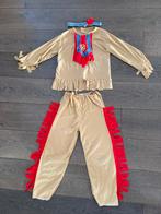 Indiaan verkleed pak carnaval mt 128, Kinderen en Baby's, Carnavalskleding en Verkleedspullen, Verzenden, Zo goed als nieuw, 122 t/m 128