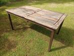 Teakhouten tuintafel 90x160, Gebruikt, Rechthoekig, Hout, Ophalen