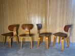4x Pastoe Stoelen SB02 van Cees Braakman, Huis en Inrichting, Stoelen, Gebruikt, Bruin, Ophalen of Verzenden, Vijf, Zes of meer stoelen