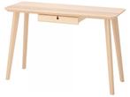 IKEA LISABO Desk, ash veneer, 118x45 cm, Huis en Inrichting, Ophalen of Verzenden, Zo goed als nieuw