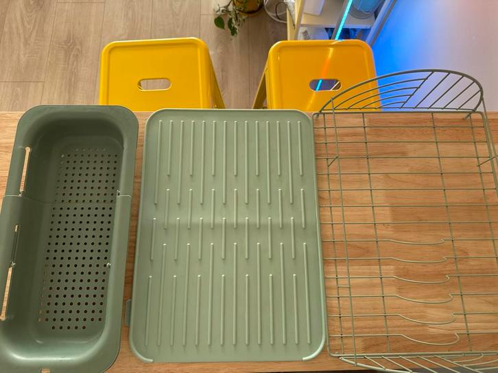 Afwasrek, Vergiet & Mat + extra, Huis en Inrichting, Keuken | Keukenbenodigdheden, Zo goed als nieuw, Ophalen of Verzenden