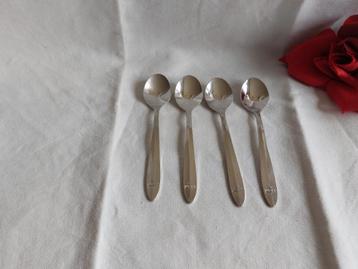 SOLA verzilverd 90 | 4 lepeltjes KLM logo | één koop beschikbaar voor biedingen