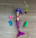 Zeemeermin pop met zeester, zeepaardje, Ophalen of Verzenden, Gebruikt, Barbie