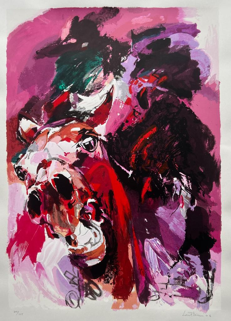 Zeefdruk Lou Tissen - Paard, Antiek en Kunst, Kunst | Litho's en Zeefdrukken, Verzenden