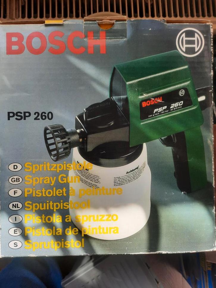 Bosch PSP 260 Verfspuit, Doe-het-zelf en Verbouw, Schildersmaterialen, Gebruikt, Verfspuit of Verfpomp, Ophalen