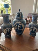 Delfts Blauw Kaststel Regina Gouda, jaren 50-70, Antiek en Kunst, Antiek | Vazen, Ophalen of Verzenden
