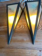 Amsterdamse school lampen 13 x 18 cm 50 euro per stuk, Verzenden, Zo goed als nieuw, Glas