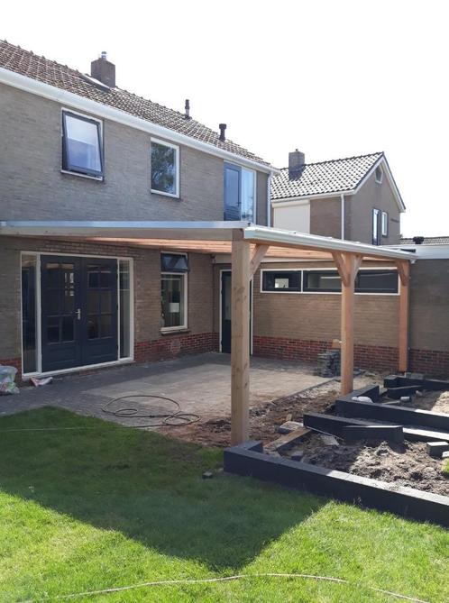 Douglas, Lariks Veranda / Terrasoverkapping, Polycarbonaat., Tuin en Terras, Tuinhuizen, Nieuw, Overige typen, Hout, 250 tot 500 cm
