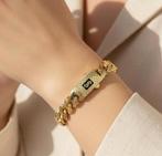 14k gouden armband cuban schakel nieuw, Ophalen of Verzenden, Zo goed als nieuw, Goud