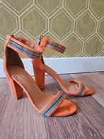 Oranje Hakken - Maat 41, Ophalen of Verzenden, Zo goed als nieuw, Oranje, Schoenen met hoge hakken