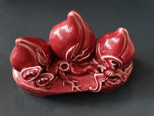 Porseleinen penselenlegger, China, 3 vruchten, perzik, Antiek en Kunst, Kunst | Niet-Westerse kunst, Verzenden