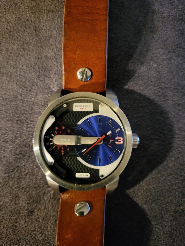 Diesel Horloge DZ7308!, Overige merken, Staal, Polshorloge, Ophalen of Verzenden