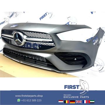 W118 C118 CLA 35 AMG SEMI-COMPLETE VOORBUMPER MAT GRIJS orig beschikbaar voor biedingen