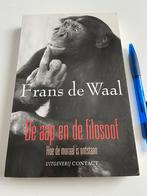 Frans de Waal - De aap en de filosoof, Boeken, Ophalen of Verzenden, Zo goed als nieuw, Frans de Waal
